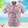 Sylveon Pattern Pokemon Hawaiian Button Up Shirt, Perfect Gifts For Anime Lovers - Vesles2014S