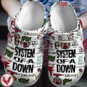 System Of A Down Music Crocs Crocband Clogs Shoes, Unique Gifts For Fans Style 2 - Vesles2014S