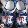 T Rangers Blue-White Clog Shoes, Unique Gift From  Vesles2014S