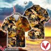 T Rex Jurassic World Hibicus Hawaiian Shirt And Short, Unique Gifts For Friends - Vesles2014S 1