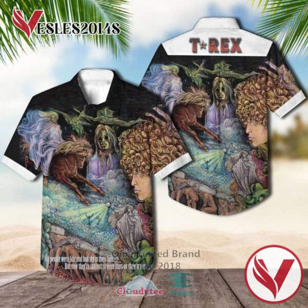 T. Rex My People Were Fair and Had Sky In Their Hair 1968 Casual Hawaiian Shirt, Best Gifts For Summer Vesles2014S 1