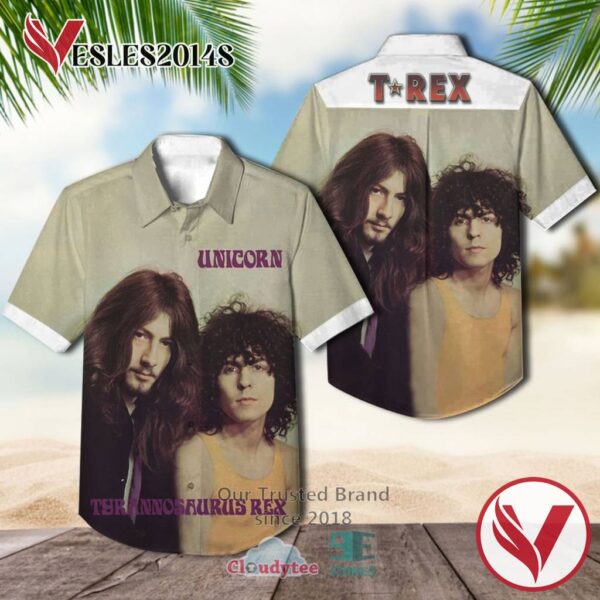 T. Rex Unicorn 1969 Casual Hawaiian Shirt, Best Gifts For Summer Vesles2014S