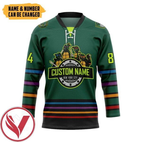 TMNT Characters​ Custom Name Custom Number Hockey Jersey, Trending Gifts For Fans - Vesles2014s
