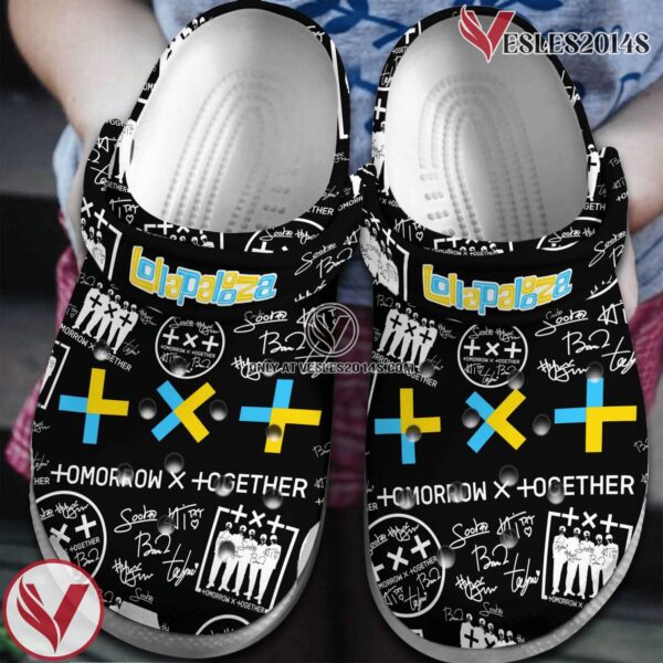 TXT Tomorrow x Together Lollapalooza Music Crocs Crocband Clogs Shoes, Unique Gifts For Fans - Vesles2014S