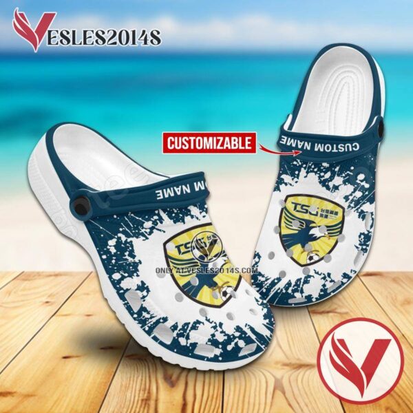 Tainan City FC Logo Custom Crocs Shoes For Men And Women, Unique Clogs Shoes For Fans - Vesles2014S