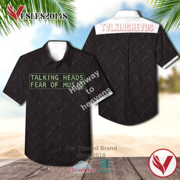 Talking Heads Band Fear Of Music Album Hawaiian Shirt, Best Gift For Music Lovers Vesles2014S