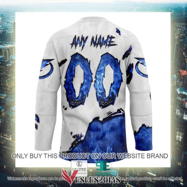 Tampa Bay Lightning Blood Personalized Hockey Jersey Shirt, Trending Gifts For Fans - Vesles2014s 3