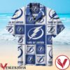 Tampa Bay Lightning Logo In Blue And White Squares Hawaiian Shirt, Unique Gifts For Friends - Vesles2014S 1