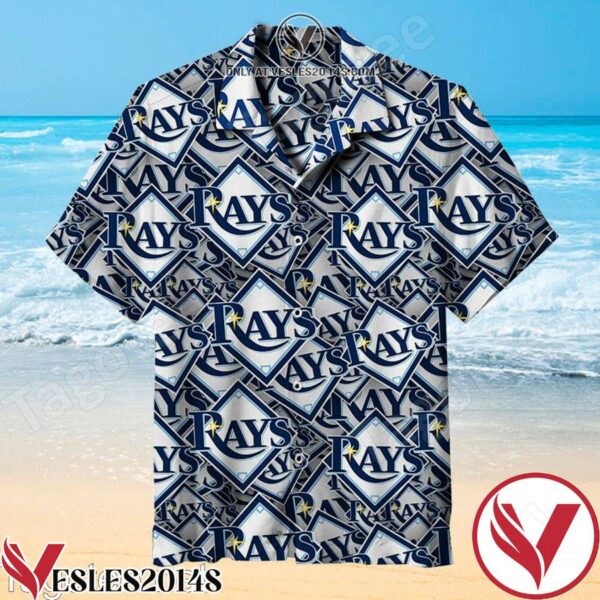 Tampa Bay Lightning Logo Printed On Top Of Each Other Hawaiian Shirt, Unique Gifts For Friends - Vesles2014S 1