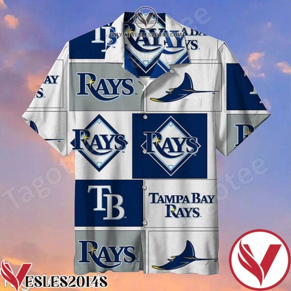 Tampa Bay Rays Baseball Team Primary Logo Hawaiian Shirt, Unique Gifts For Friends - Vesles2014S 1