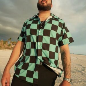 Tanjiro Kamado Demon Slayer Hawaiian Button Up Shirt, Perfect Gifts For Anime Lovers - Vesles2014S 3