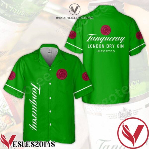 Tanqueray London Dry Gin Green Hawaiian Shirt And Short, Unique Gifts For Friends - Vesles2014S 1