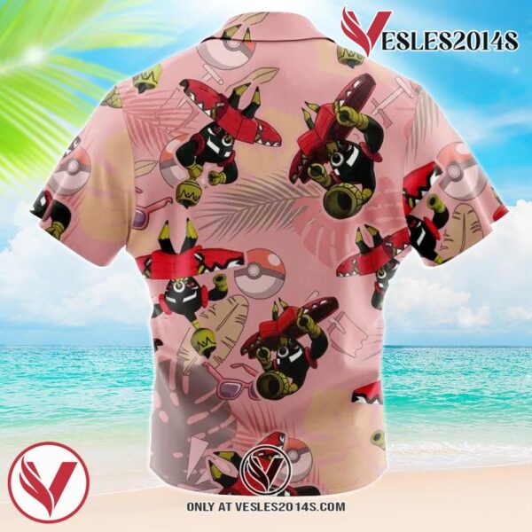 Tapu Bulu Pokemon Hawaiian Button Up Shirt, Perfect Gifts For Anime Lovers - Vesles2014S 1