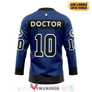 Tardis Doctor Who Personalized Hockey Jersey, Trending Gifts For Fans - Vesles2014s 1