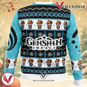 Tartaglia Childe Genshin Impact Ugly Christmas Sweater, Unique Christmas Gift For Fans - Vesles2014S 1