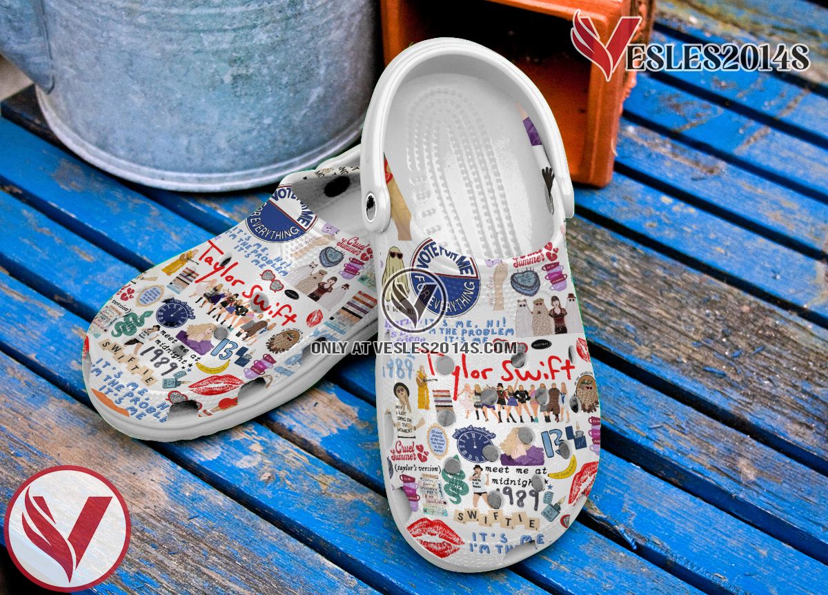 Taylor Swift 1989 Album Music Crocs Crocband Clogs Shoes, Unique Gifts For Fans Style 2 - Vesles2014S 4