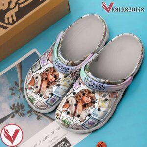 Taylor Swift Fearless Album Music Crocs Crocband Clogs Shoes, Unique Gifts For Fans - Vesles2014S 2