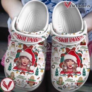 Taylor Swift Music Christmas Crocs Crocband Clogs Shoes, Unique Gifts For Fans Style 2 - Vesles2014S