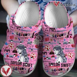 Taylor Swift Music Crocs Crocband Clogs Shoes, Unique Gifts For Fans Style 12 - Vesles2014S