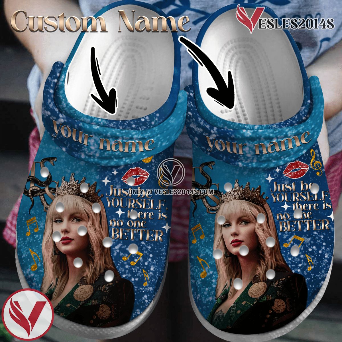 Taylor Swift Music Crocs Crocband Clogs Shoes, Unique Gifts For Fans Style 16 - Vesles2014S