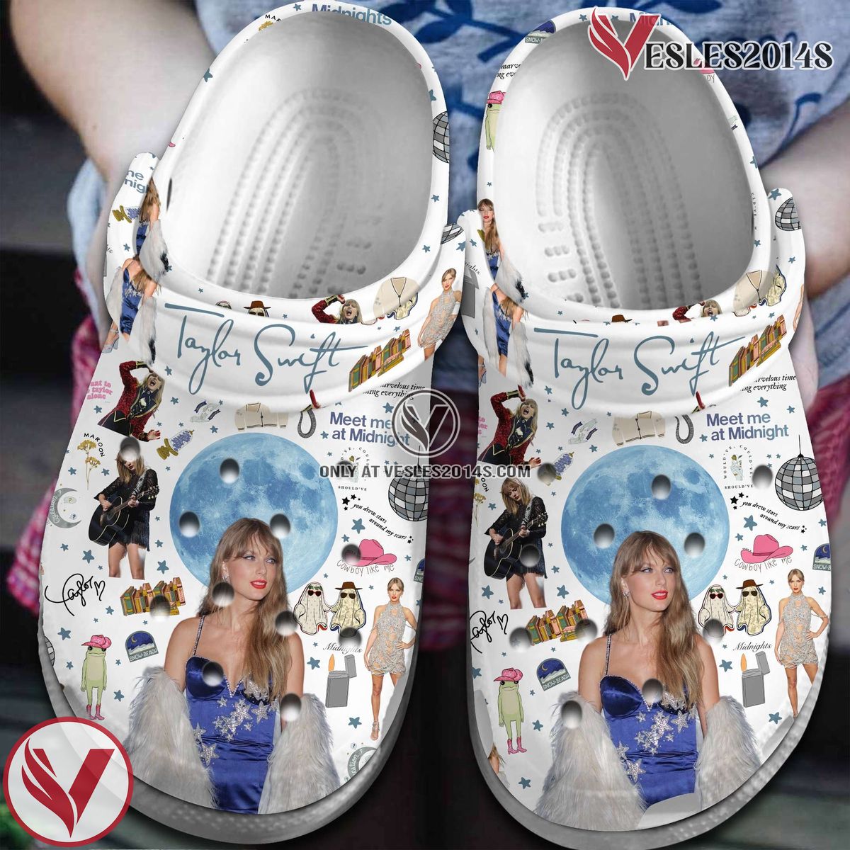 Taylor Swift Music Crocs Crocband Clogs Shoes, Unique Gifts For Fans Style 36 - Vesles2014S