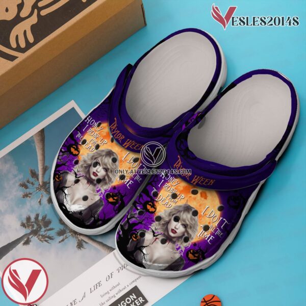 Taylor Swift Music Halloween Crocs Crocband Clogs Shoes, Unique Gifts For Fans - Vesles2014S 3