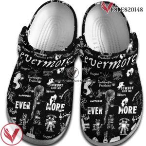 Taylor Swift Music evermore Crocs Crocband Clogs Shoes, Unique Gifts For Fans Style 2 - Vesles2014S 2