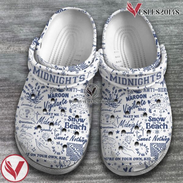 Taylor Swift Music midnight Crocs Crocband Clogs Shoes, Unique Gifts For Fans Style 1 - Vesles2014S 3