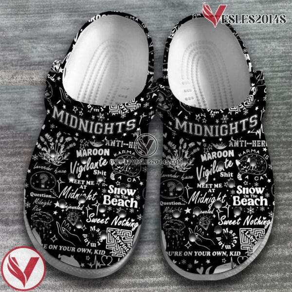 Taylor Swift Music midnight Crocs Crocband Clogs Shoes, Unique Gifts For Fans Style 2 - Vesles2014S 3