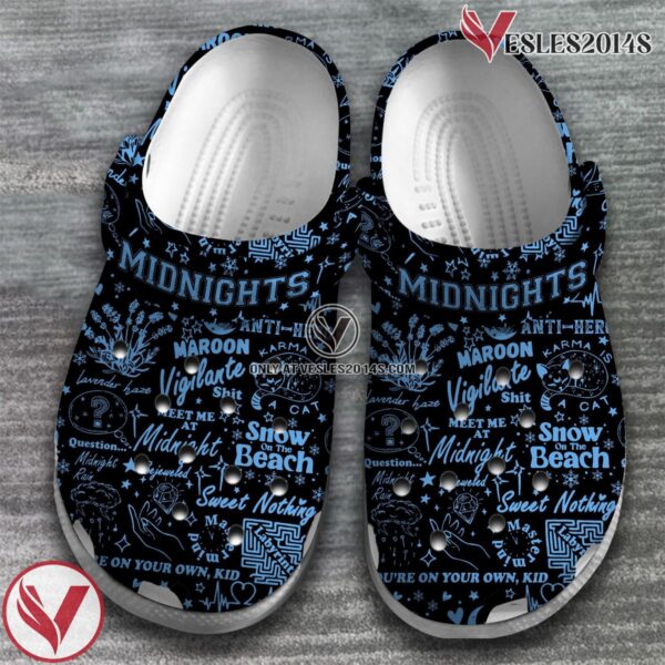 Taylor Swift Music midnight Crocs Crocband Clogs Shoes, Unique Gifts For Fans Style 3 - Vesles2014S 3