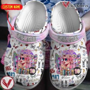 Taylor Swift Reputation Album Music Crocs Crocband Clogs Shoes, Unique Gifts For Fans - Vesles2014S