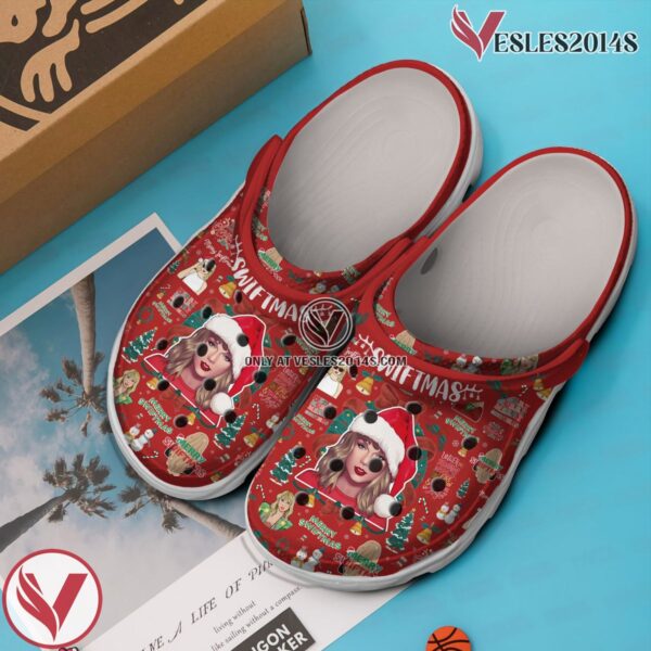 Taylor Swift Swiftmas Music Crocs Crocband Clogs Shoes, Unique Gifts For Fans Style 3 - Vesles2014S 3