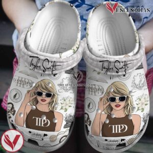 Taylor Swift TTDP Album Music Crocs Crocband Clogs Shoes, Unique Gifts For Fans Style 2 - Vesles2014S