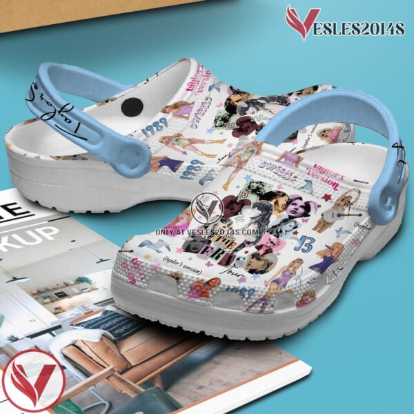 Taylor Swift The Eras Tour Music Crocs Crocband Clogs Shoes, Unique Gifts For Fans Style 1 - Vesles2014S 3