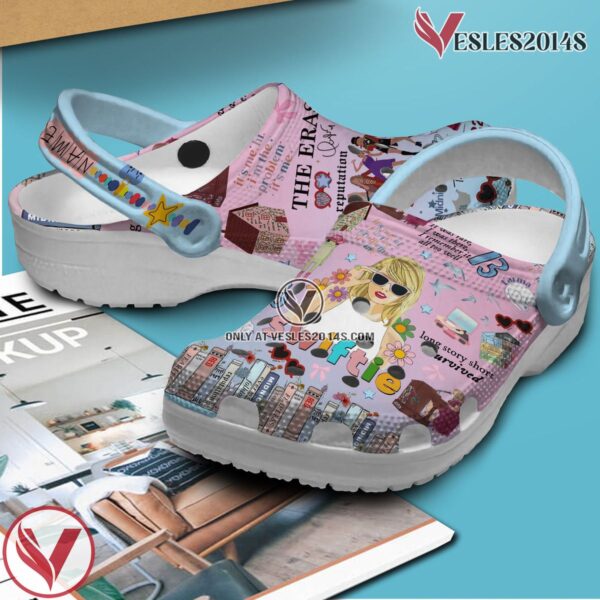 Taylor Swift The Eras Tour Music Crocs Crocband Clogs Shoes, Unique Gifts For Fans Style 2 - Vesles2014S 2