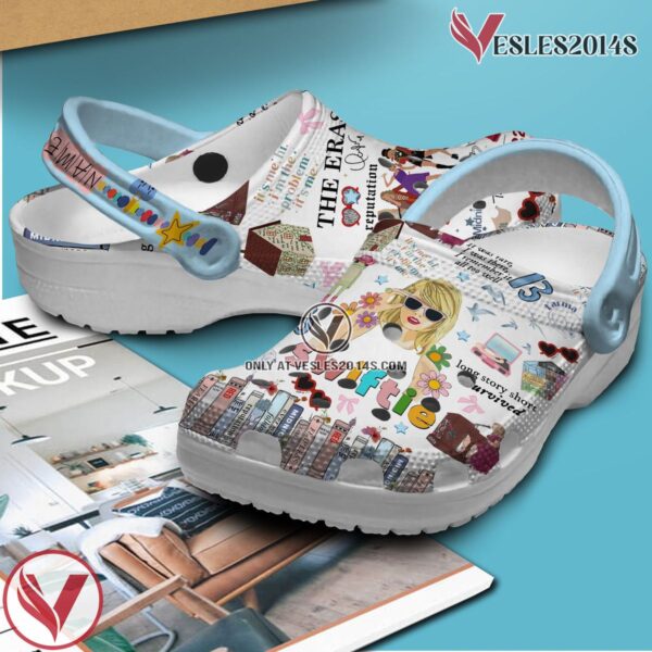 Taylor Swift The Eras Tour Music Crocs Crocband Clogs Shoes, Unique Gifts For Fans Style 3 - Vesles2014S 2