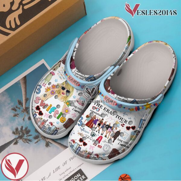 Taylor Swift The Eras Tour Music Crocs Crocband Clogs Shoes, Unique Gifts For Fans Style 3 - Vesles2014S 3