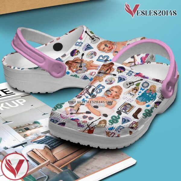 Taylor Swift The Eras Tour Music Crocs Crocband Clogs Shoes, Unique Gifts For Fans Style 4 - Vesles2014S 3