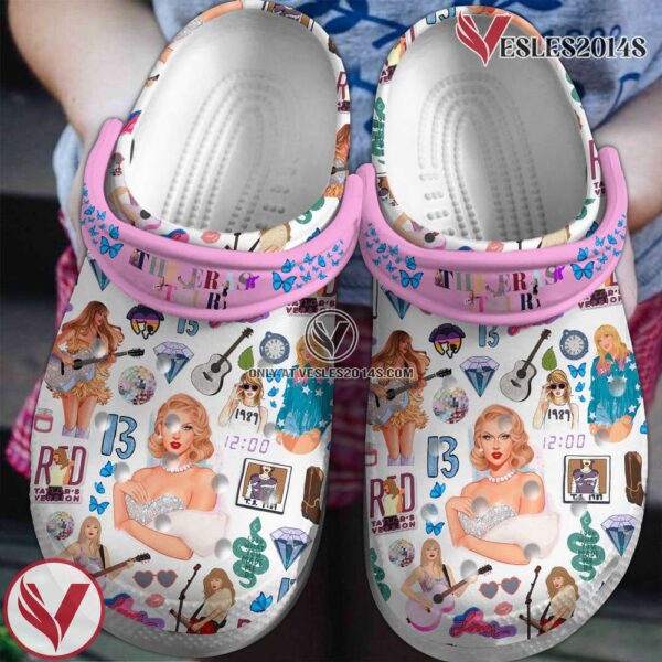 Taylor Swift The Eras Tour Music Crocs Crocband Clogs Shoes, Unique Gifts For Fans Style 4 - Vesles2014S