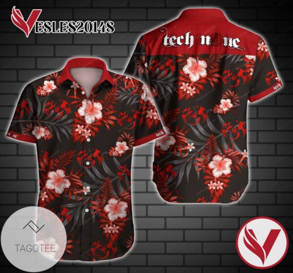 Tech N9ne Graphic Print Short Sleeve Hawaiian Casual Shirt Vesles2014S