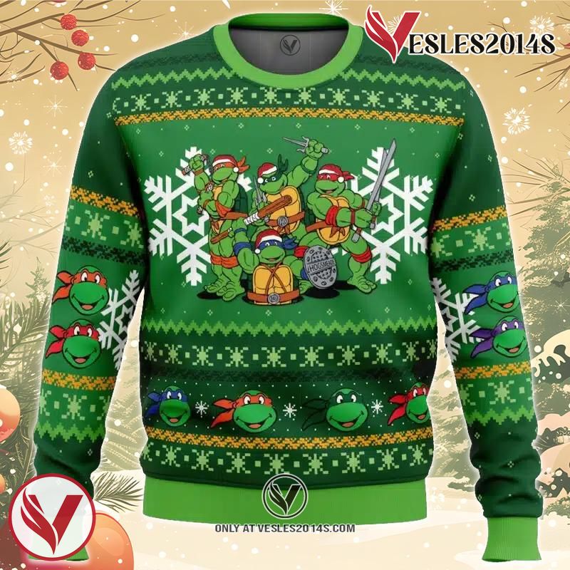Teenage Mutant Ninja Turtles Christmas Ugly Christmas Sweater, Unique Christmas Gift For Fans - Vesles2014S