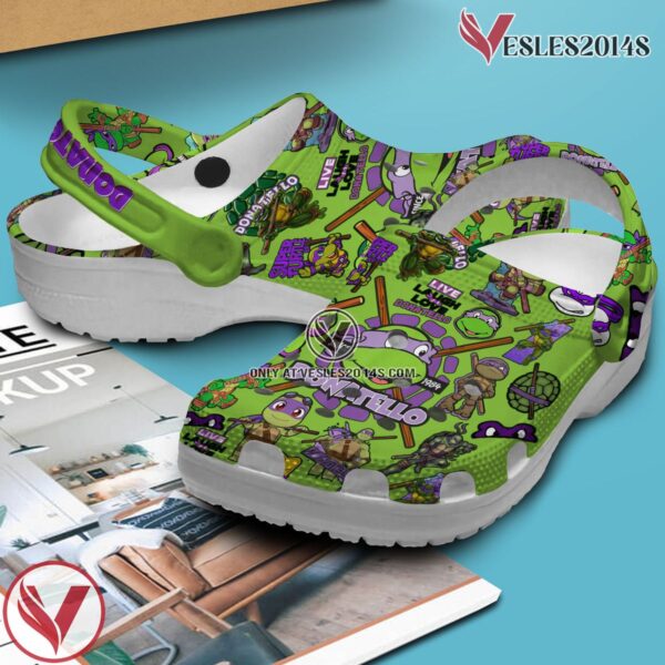 Teenage Mutant Ninja Turtles (DONATELLO) Cartoon Crocs Crocband Clogs Shoes For Men Women and Kids, Unique Gift From  Vesles2014S 2