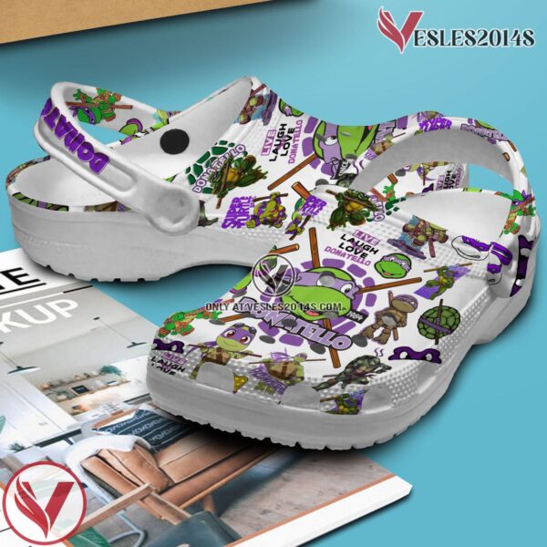 Teenage Mutant Ninja Turtles (DONATELLO) Cartoon Crocs Crocband Shoes Clogs For Men Women and Kids, Unique Gift From  Vesles2014S 2