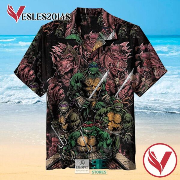 Teenage Mutant Ninja Turtles Dark Casual Hawaiian Shirt, Best Gifts For Summer Vesles2014S