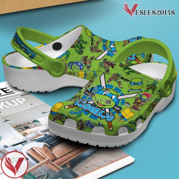 Teenage Mutant Ninja Turtles (LEONARDO) Cartoon Crocs Crocband Clogs Shoes For Men Women and Kids, Unique Gift From  Vesles2014S 2