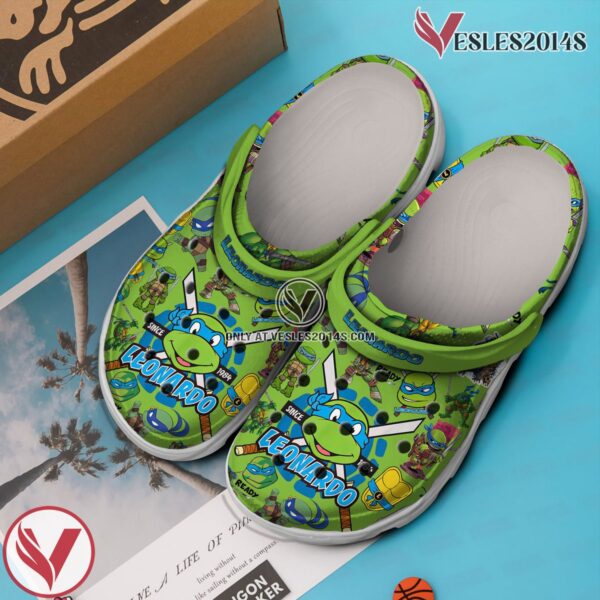 Teenage Mutant Ninja Turtles (LEONARDO) Cartoon Crocs Crocband Clogs Shoes For Men Women and Kids, Unique Gift From  Vesles2014S 3