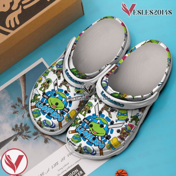 Teenage Mutant Ninja Turtles (LEONARDO) Cartoon Crocs Crocband Shoes Clogs For Men Women and Kids, Unique Gift From  Vesles2014S 3