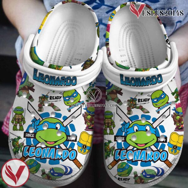 Teenage Mutant Ninja Turtles (LEONARDO) Cartoon Crocs Crocband Shoes Clogs For Men Women and Kids, Unique Gift From  Vesles2014S