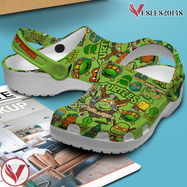 Teenage Mutant Ninja Turtles (MICHELANGELO) Cartoon Crocs Crocband Clogs Shoes For Men Women and Kids, Unique Gift From  Vesles2014S 2