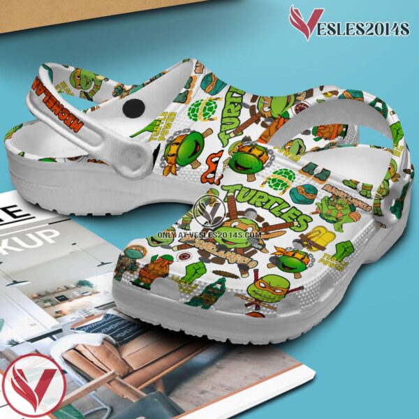Teenage Mutant Ninja Turtles (MICHELANGELO) Cartoon Crocs Crocband Shoes Clogs For Men Women and Kids, Unique Gift From  Vesles2014S 2